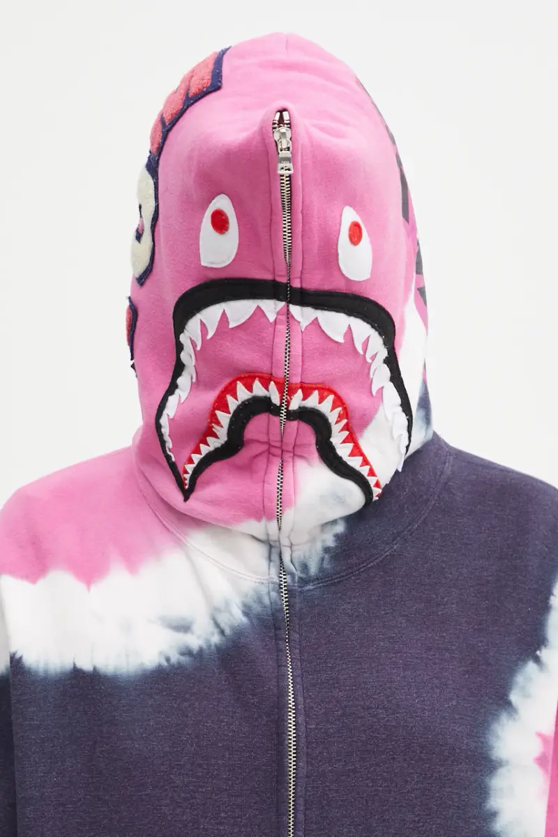 felpa Hand Dye Shark donna colore blu navy con cappuccio 001ZPL302008L miniatura 4