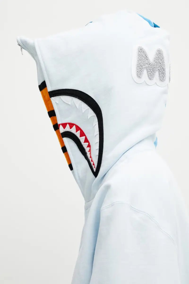 felpa in cotone Milo Shark Blu miniatura 5