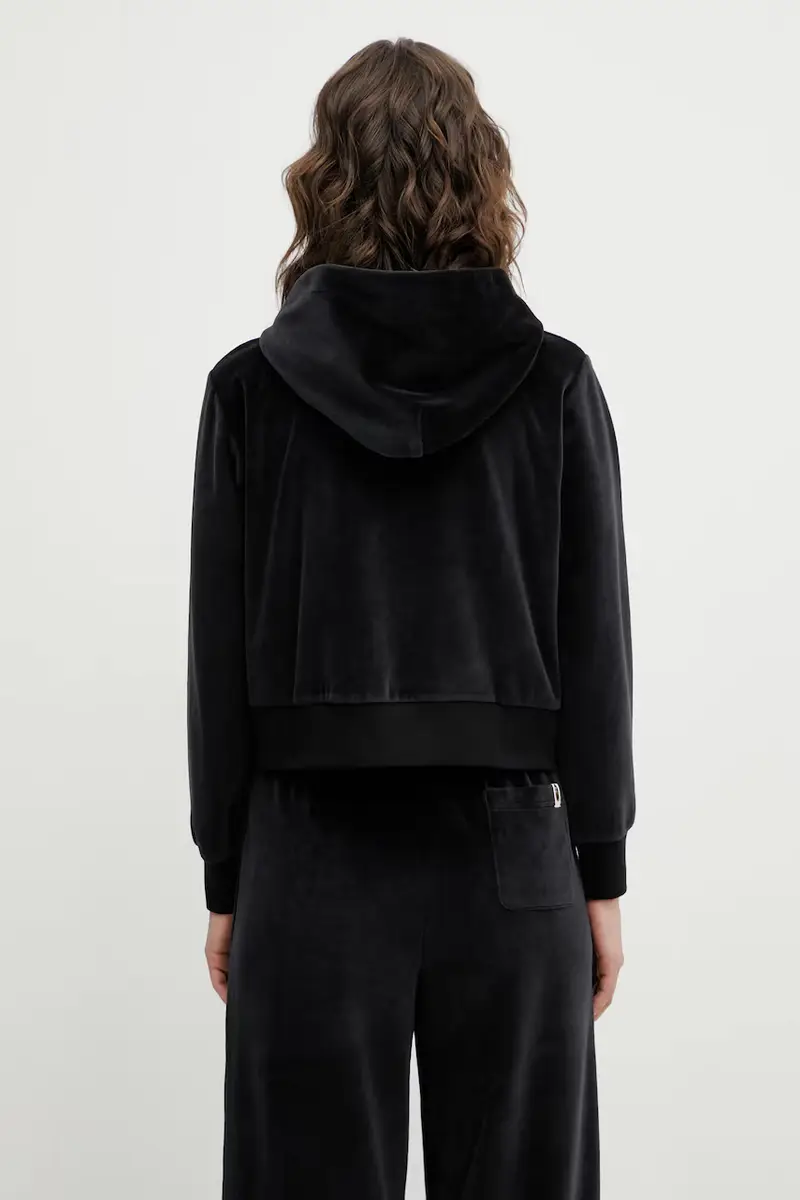 felpa in velluto Crystal Stone Ape Head Nero miniatura 3