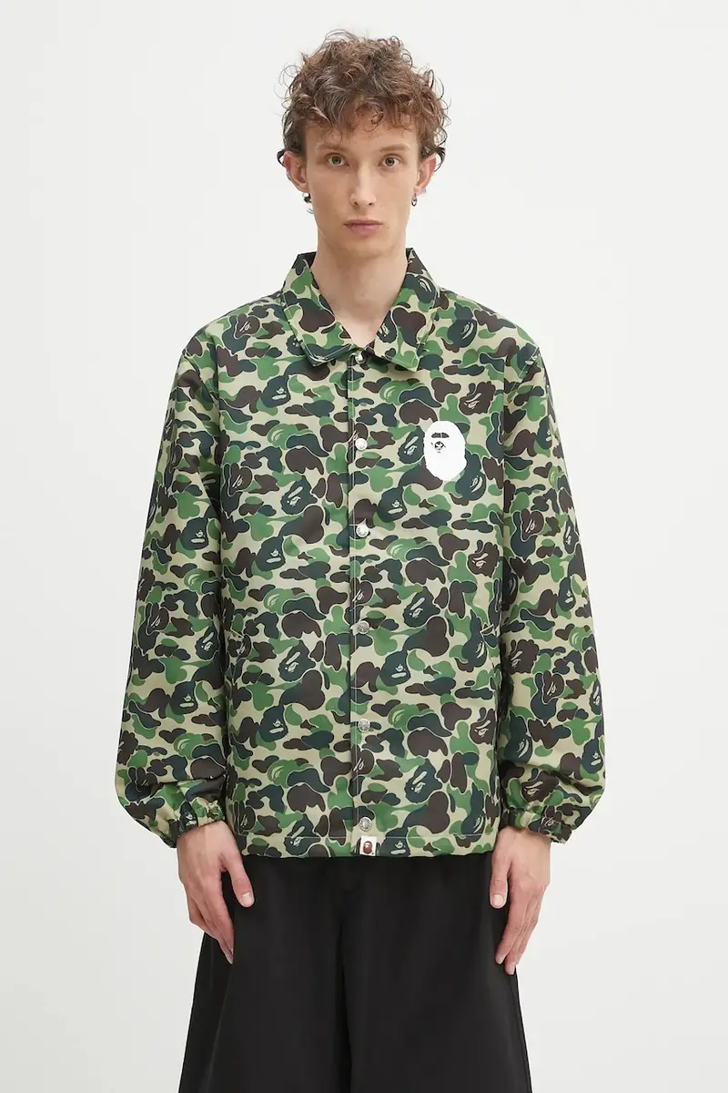 giacca ABC camo coach jacket colore verde 1L30140010