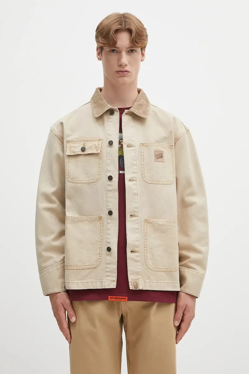 giacca in cotone colore beige 1L30140308