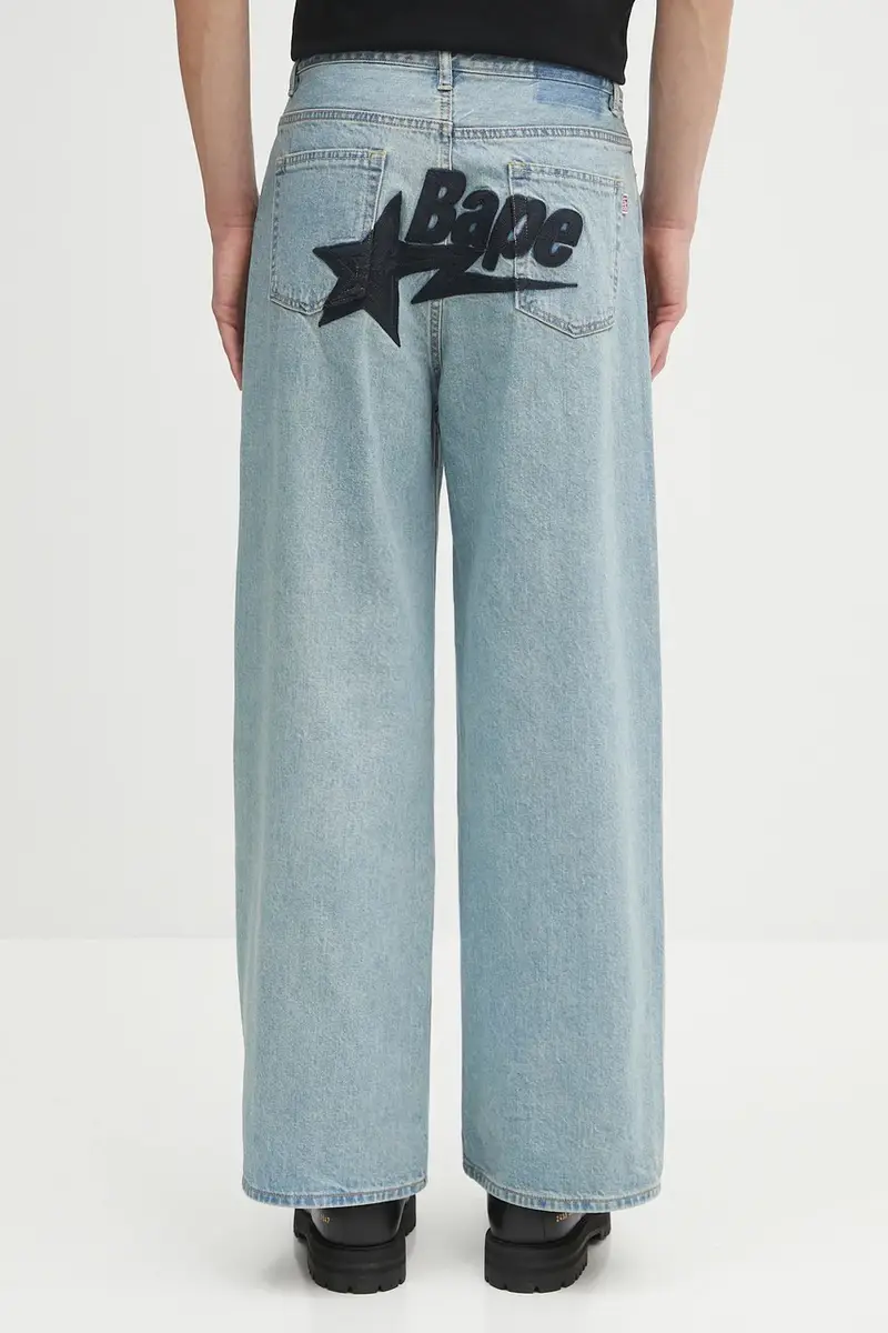A Bathing Ape Jeans Uomo Blu 3406447 miniatura 3