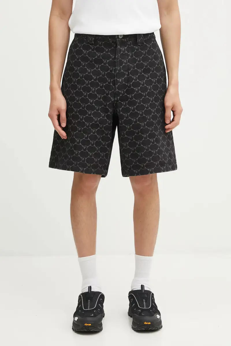 A Bathing Ape Jeans Uomo Nero 3816998