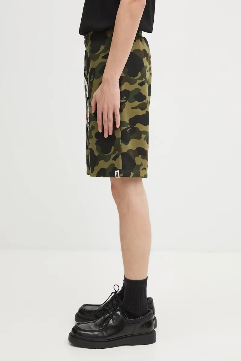 pantaloncini in cotone Camo Shark uomo colore verde 001SPL301009M miniatura 2