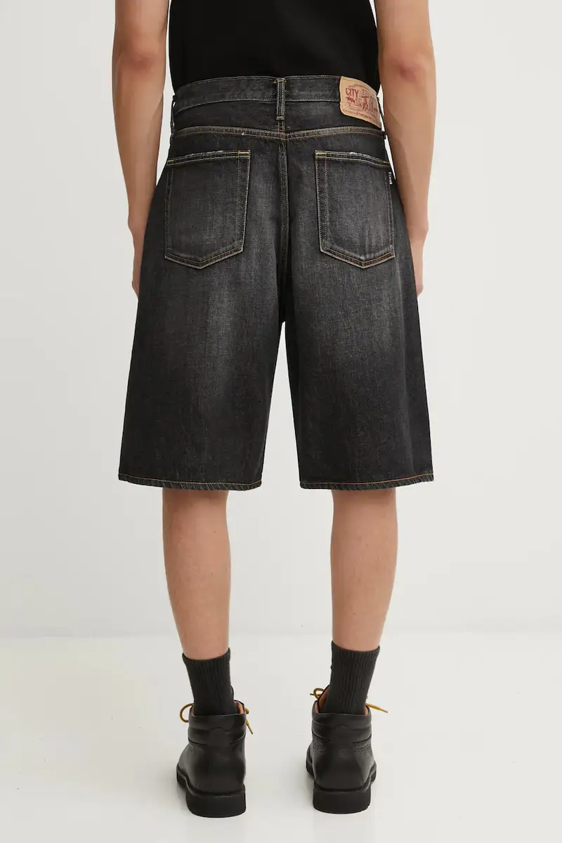 pantaloncini in cotone Twin Sta uomo colore nero 001DSL301004M miniatura 3