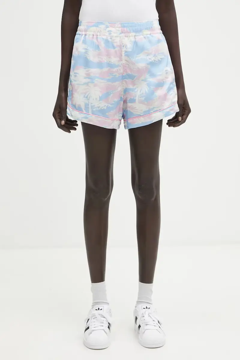 pantaloncini Palm Tree Camo Shorts donna colore blu 001SPL302003L