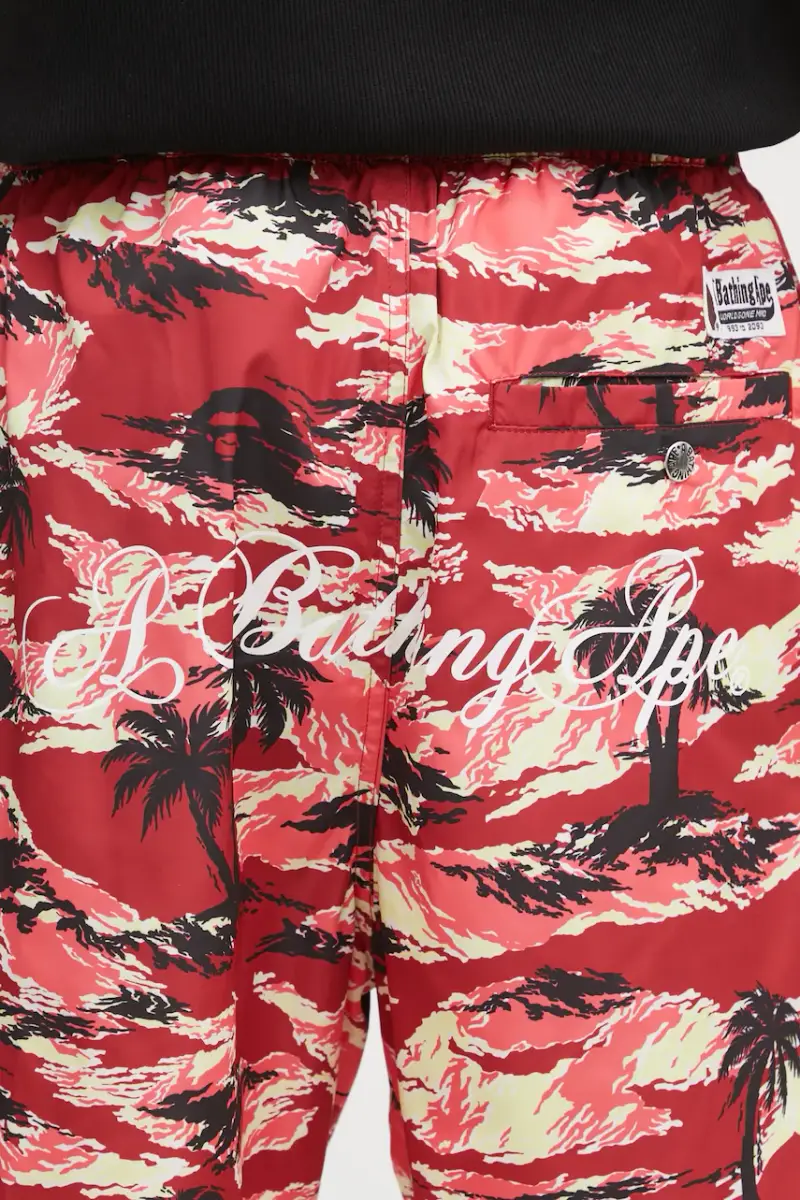 pantaloncini Palm Tree Camo uomo colore rosso 1L30153312 miniatura 4