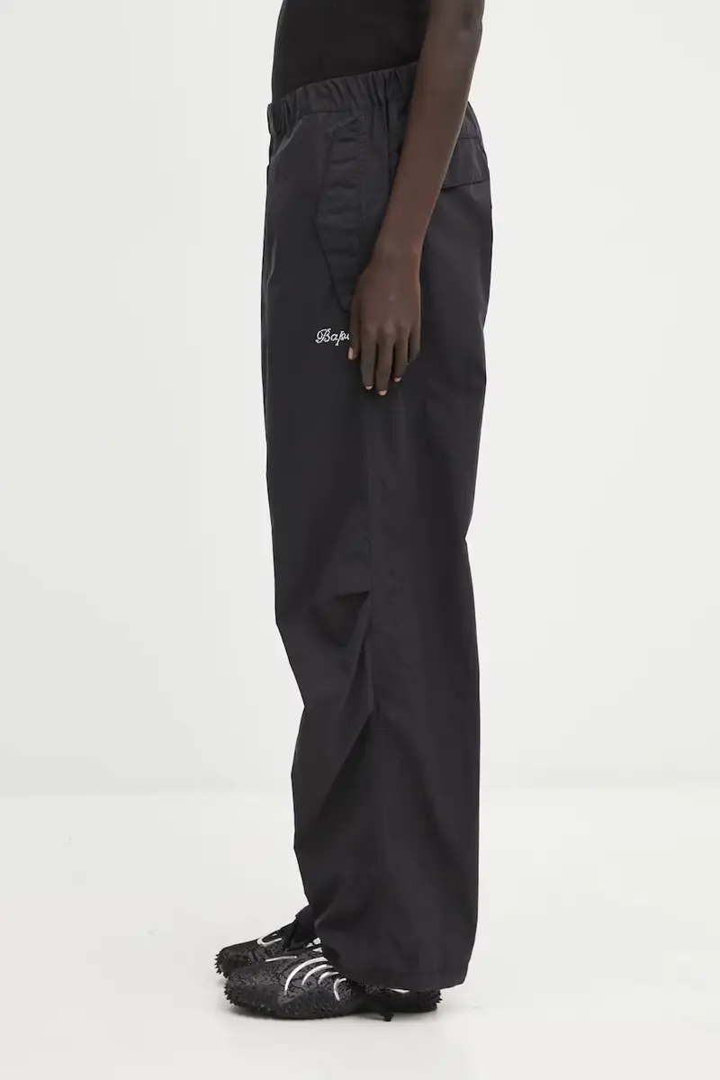 pantaloni Crystal Stone Bape Logo Army Pants donna colore nero 001PTL302004L miniatura 2