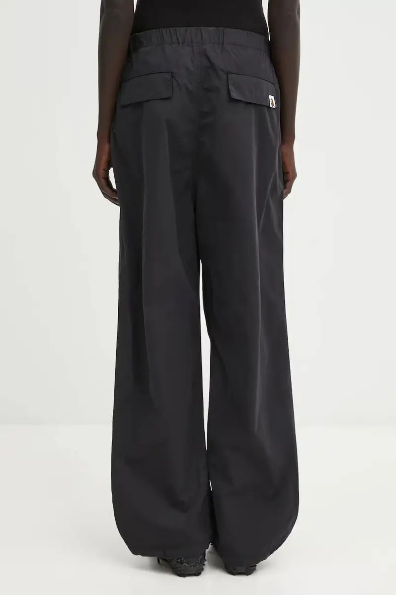 pantaloni Crystal Stone Bape Logo Army Pants donna colore nero 001PTL302004L miniatura 3