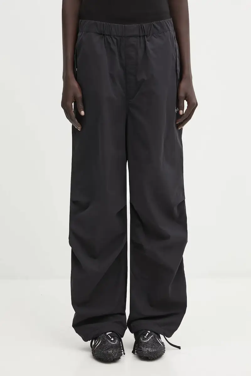 pantaloni Crystal Stone Bape Logo Army Pants donna colore nero 001PTL302004L