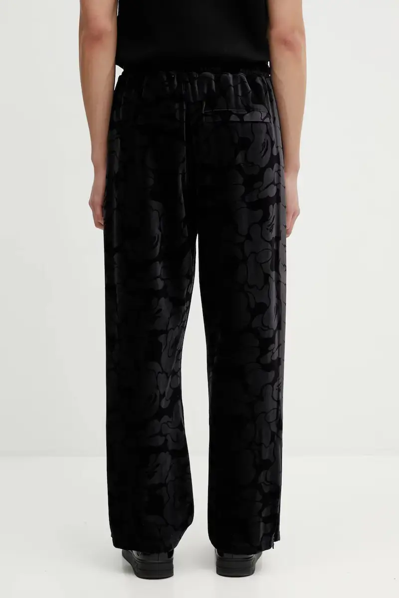 pantaloni da tuta in velluto Solid Camo Metal One Point Nero miniatura 3