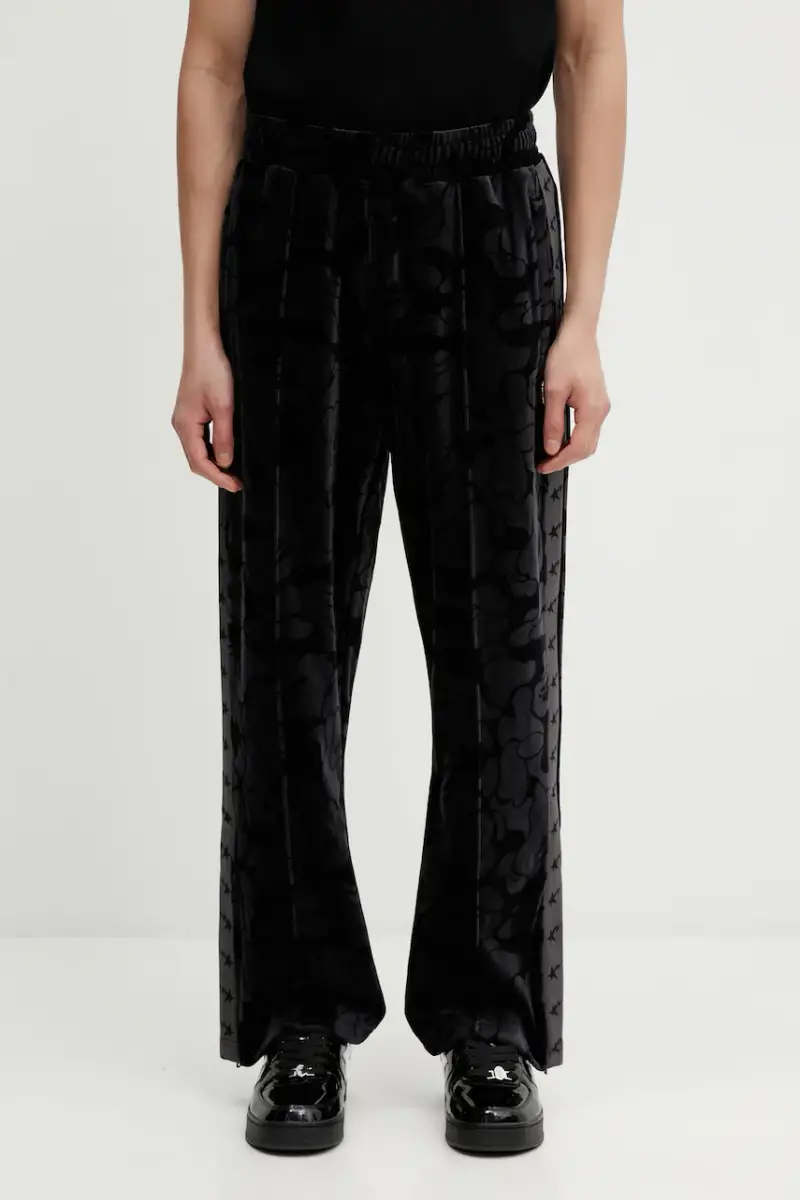 pantaloni da tuta in velluto Solid Camo Metal One Point Nero