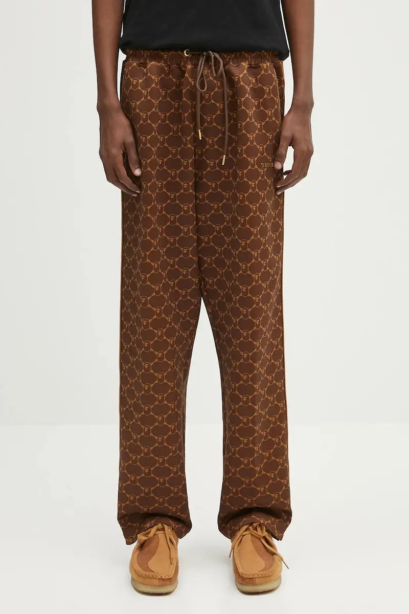 pantaloni tuta College Monogram Relaxed Fit uomo colore marrone 1L30152311