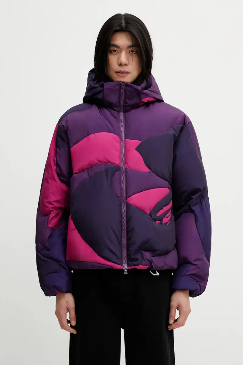 piumino Mega Color Camo Violetto