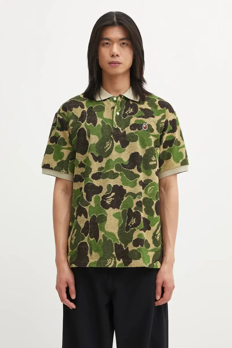 A Bathing Ape Polo Uomo Verde 3570529