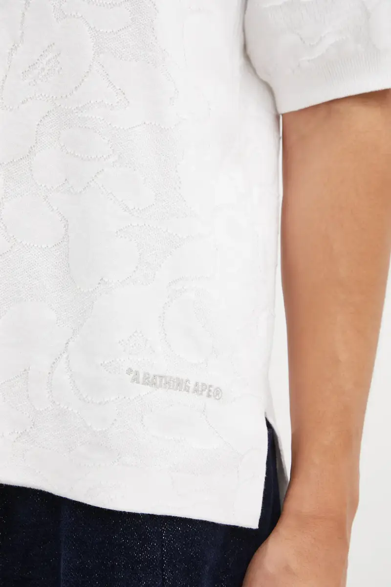 A Bathing Ape Polo Uomo Bianco 3798486 miniatura 4