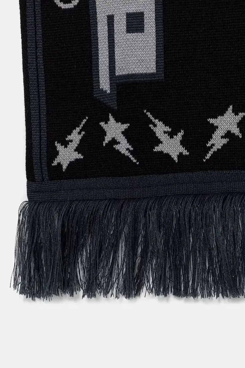 scialle con lana Bape Logo Nero miniatura 2