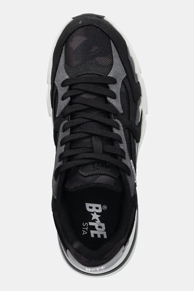 sneakers in pelle BAPE Shark STA #1 uomo colore nero 1L30191319 miniatura 4