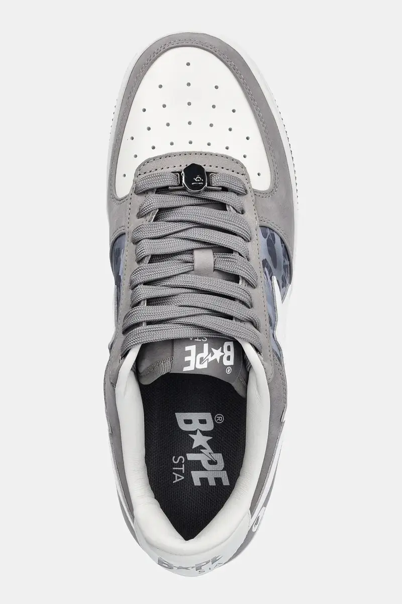 sneakers in pelle BAPE STA #2 M2 uomo colore grigio 1K80191302 miniatura 4