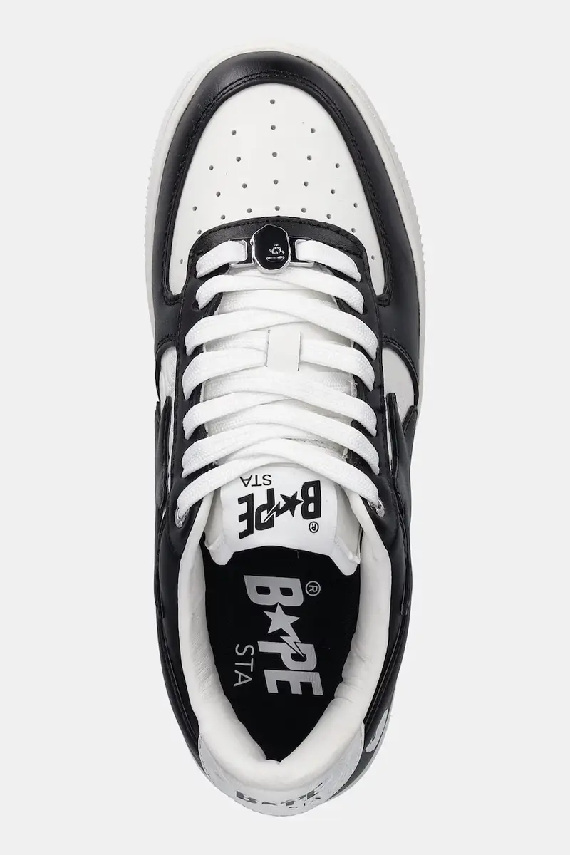 sneakers in pelle BAPE STA #3 donna colore nero 1L30291304 miniatura 4