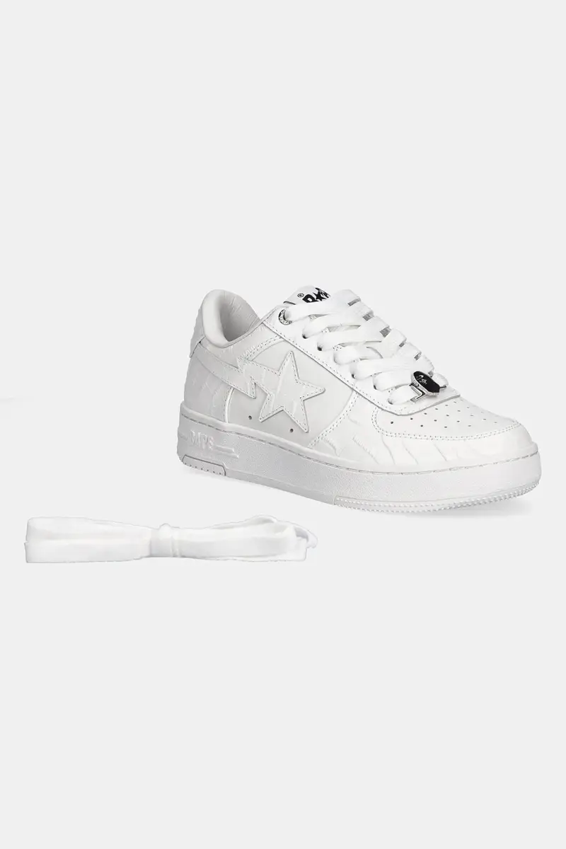 sneakers in pelle BAPE STA #3 L colore bianco 1K80291303 miniatura 5