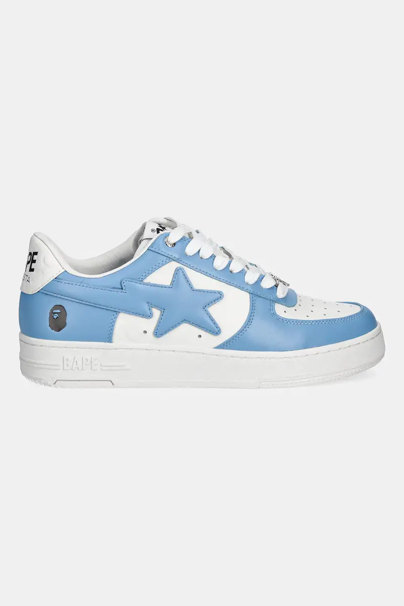 sneakers in pelle BAPE STA #3 uomo colore blu 1L30191305 miniatura 2