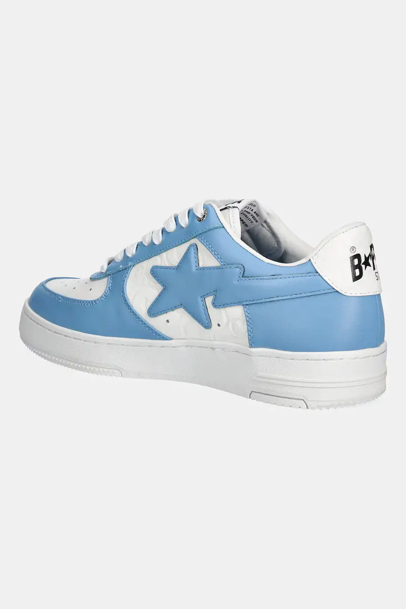 sneakers in pelle BAPE STA #3 uomo colore blu 1L30191305 miniatura 3