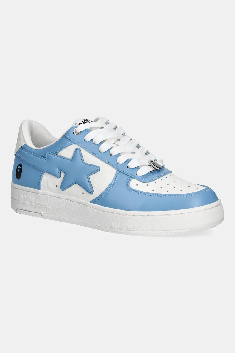 sneakers in pelle BAPE STA #3 uomo colore blu 1L30191305