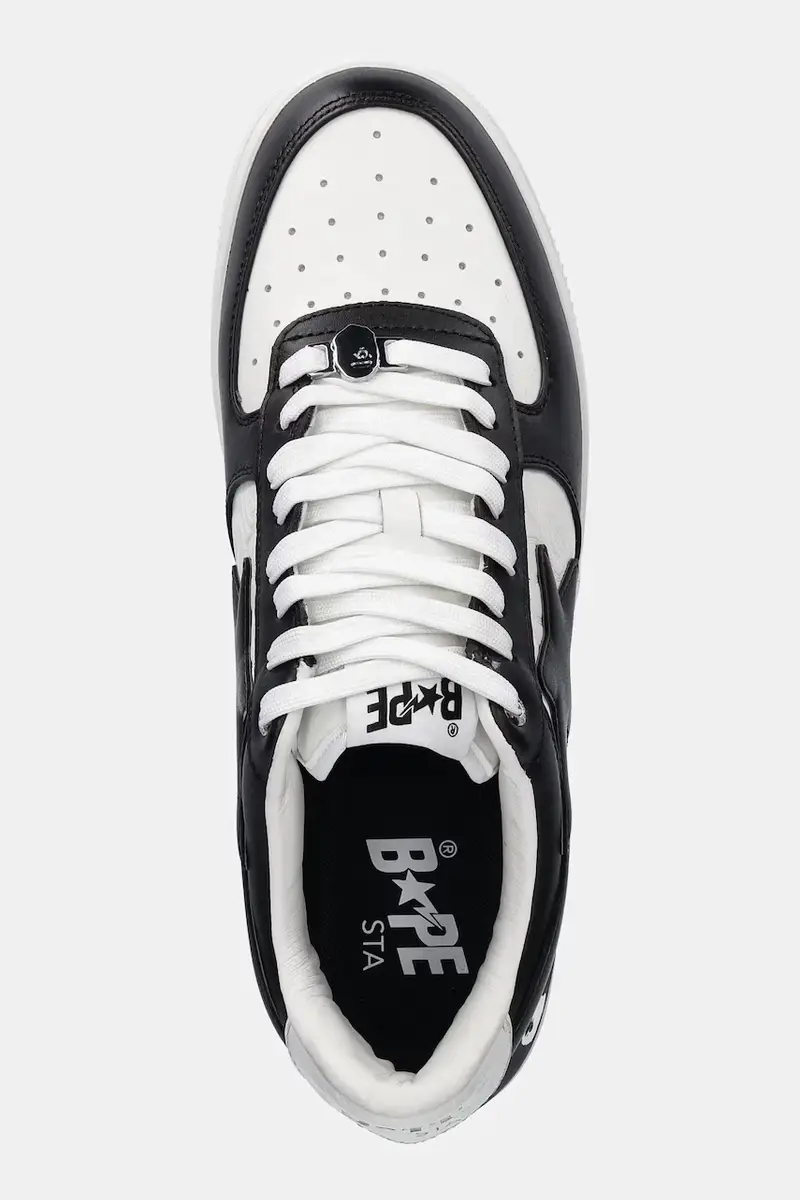 sneakers in pelle BAPE STA #3 uomo colore nero 1L30191305 miniatura 4