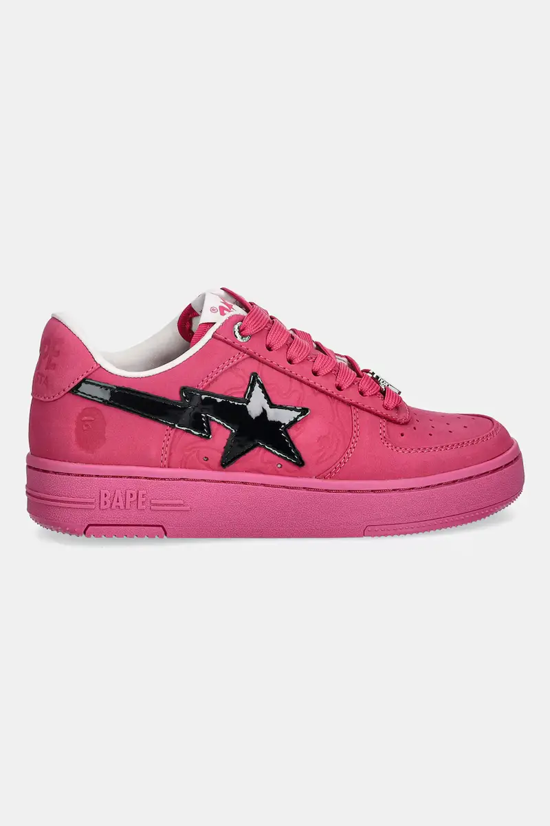 sneakers in pelle BAPE STA #4 donna colore rosa 1L30291309 miniatura 2