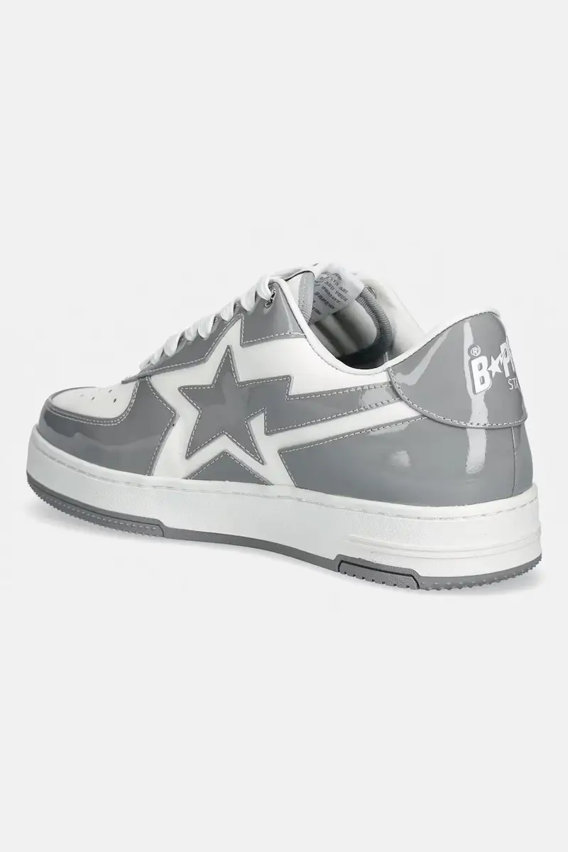 sneakers in pelle BAPE STA ICON #1 Grigio miniatura 3