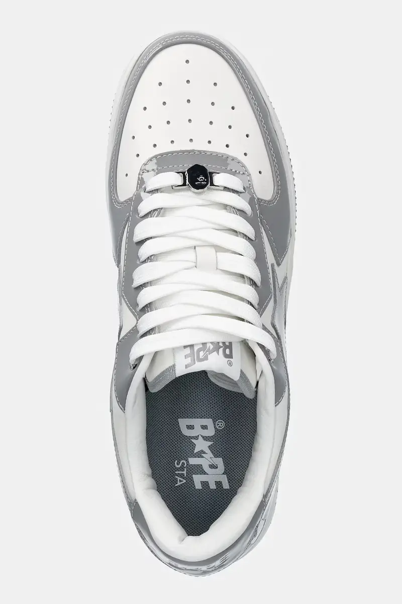 sneakers in pelle BAPE STA ICON #1 Grigio miniatura 4