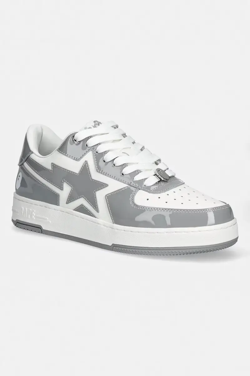 sneakers in pelle BAPE STA ICON #1 Grigio