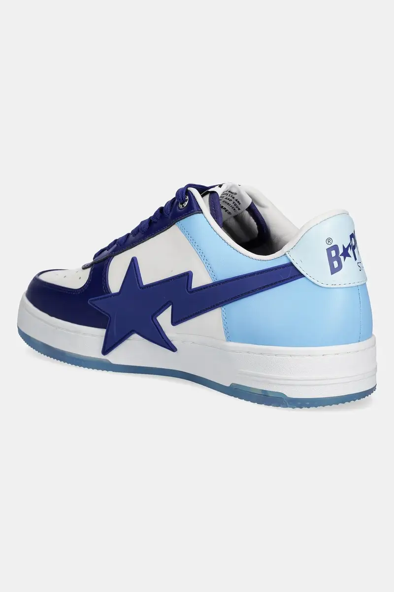 sneakers in pelle BAPESTA OS M2 uomo colore blu navy 1K80191309 miniatura 3