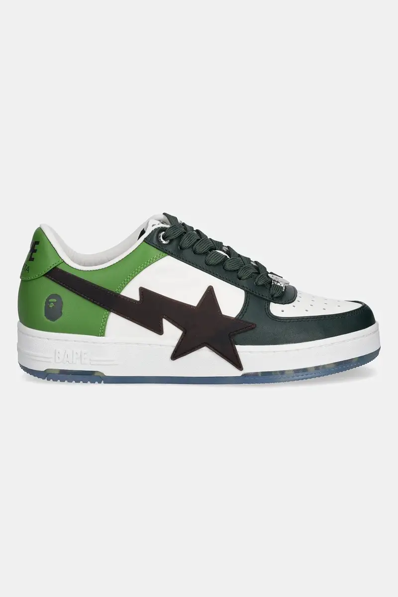 sneakers in pelle BAPESTA OS M2 uomo colore verde 1K80191309 miniatura 2