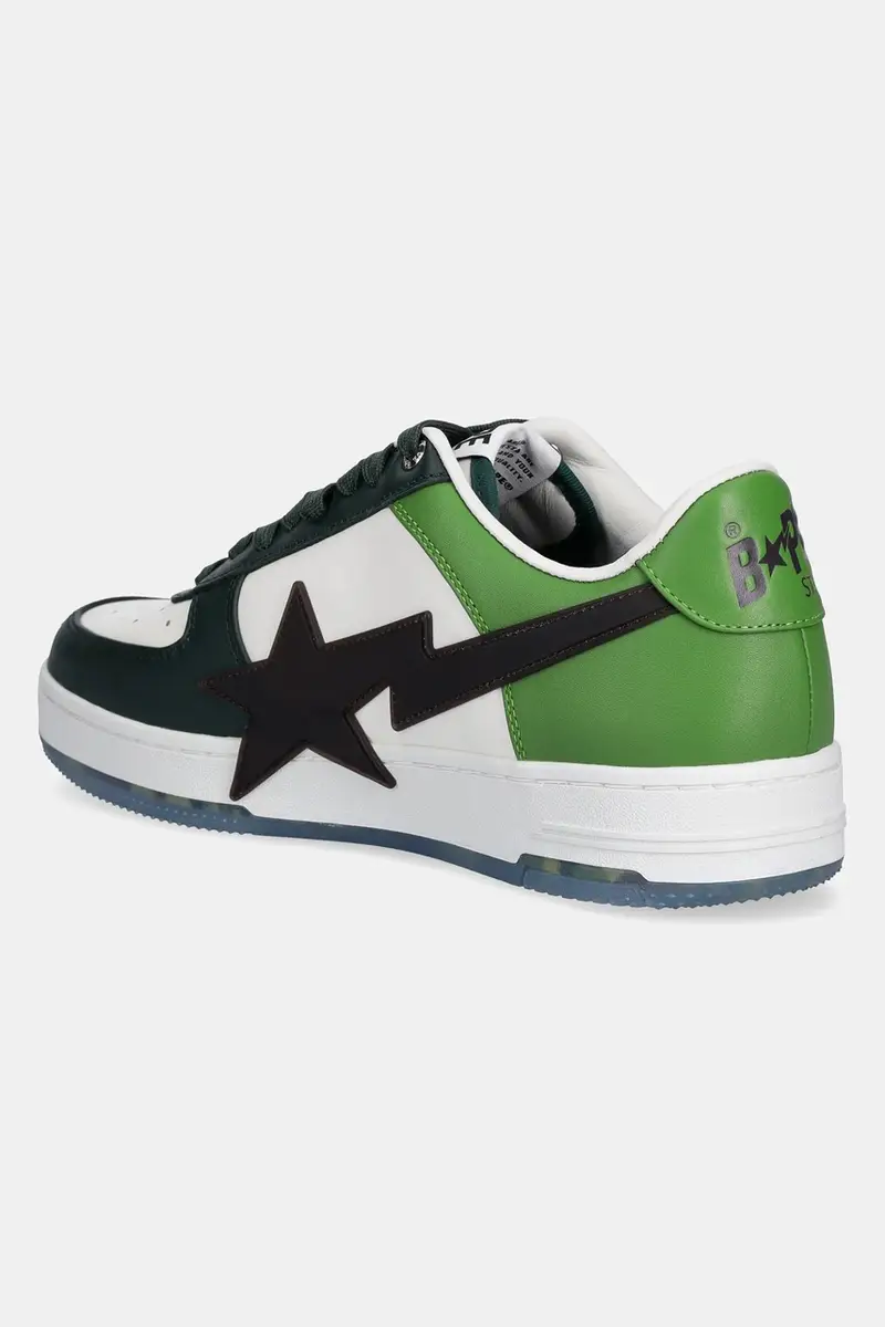 sneakers in pelle BAPESTA OS M2 uomo colore verde 1K80191309 miniatura 3