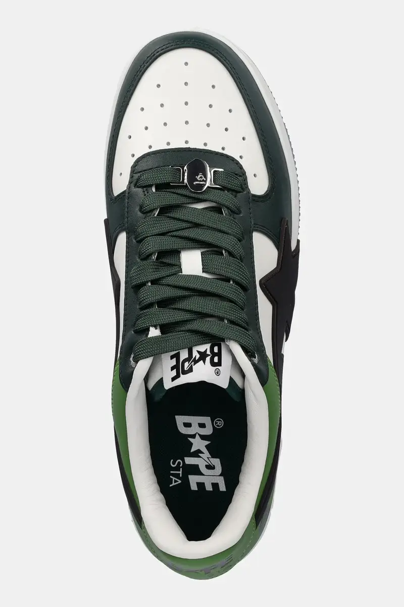 sneakers in pelle BAPESTA OS M2 uomo colore verde 1K80191309 miniatura 4