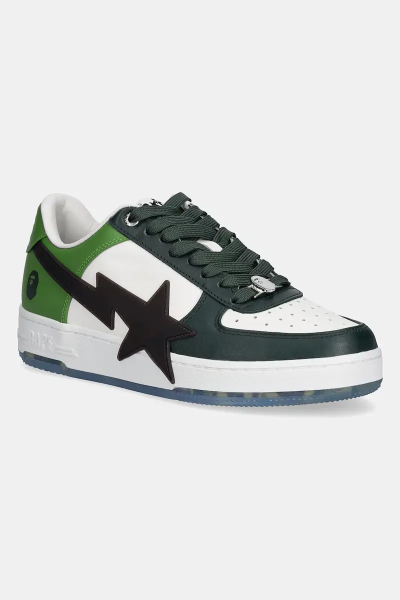 sneakers in pelle BAPESTA OS M2 uomo colore verde 1K80191309