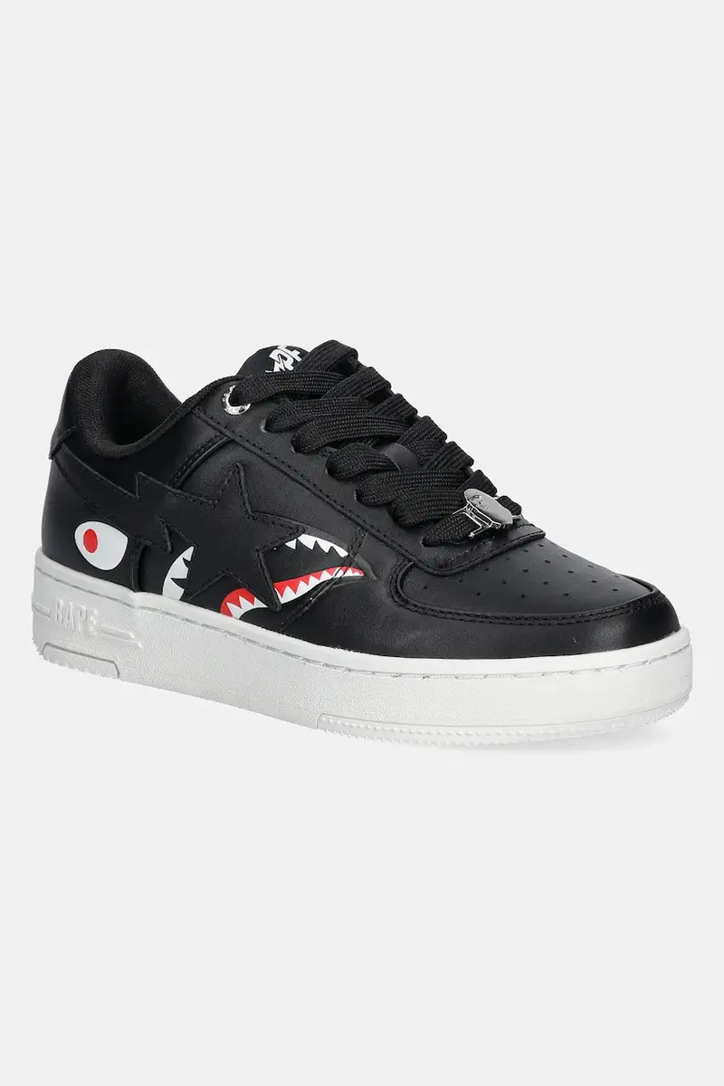 sneakers in pelle Shark Bape Sta L colore nero 1K80291307