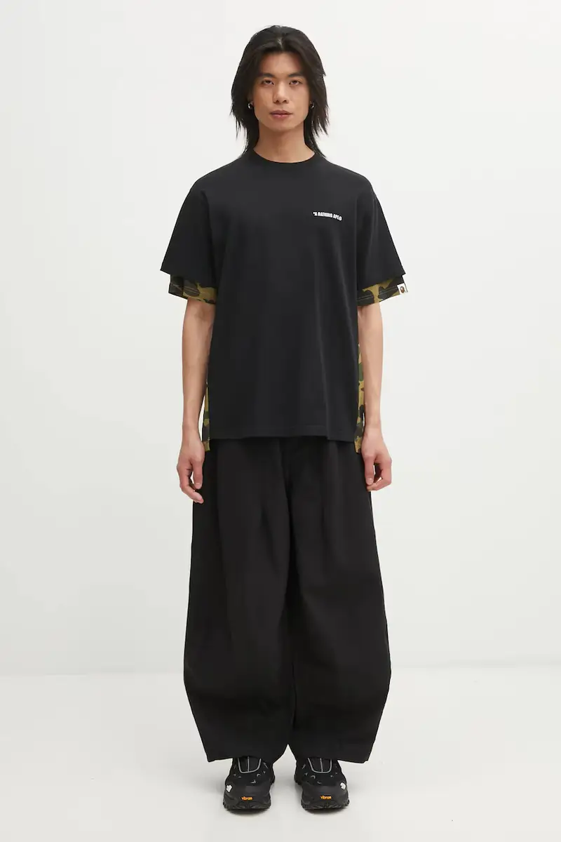 A Bathing Ape T-shirt Uomo Nero 3816991 miniatura 5