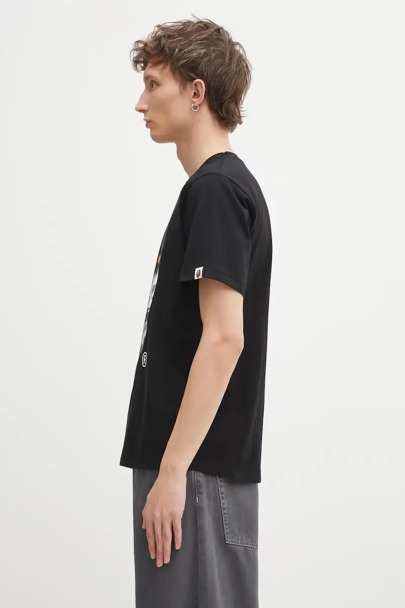 A Bathing Ape T-shirt Uomo Nero 3798629 miniatura 2