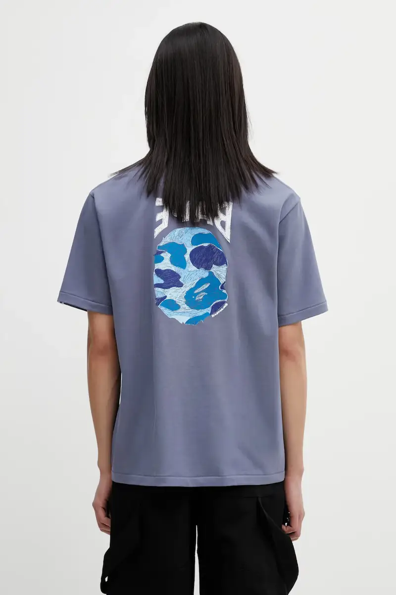 A Bathing Ape T-shirt Grigio 4118366 miniatura 3