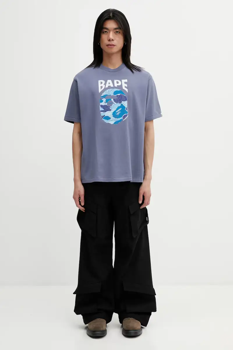 A Bathing Ape T-shirt Grigio 4118366 miniatura 5