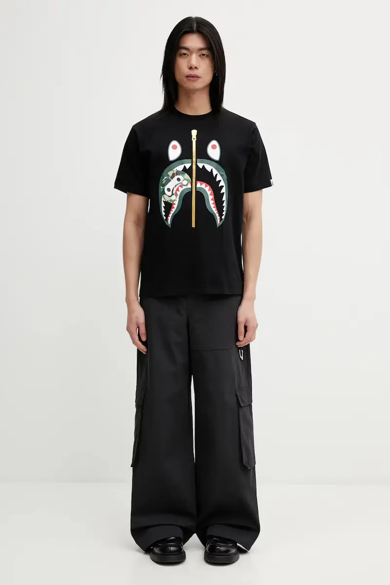 A Bathing Ape T-shirt Nero 4136779 miniatura 5