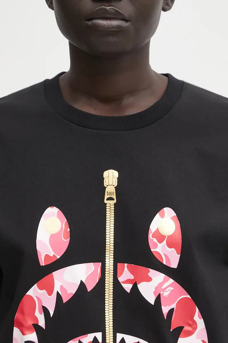 A Bathing Ape T-shirt Donna Nero 3817019 miniatura 4