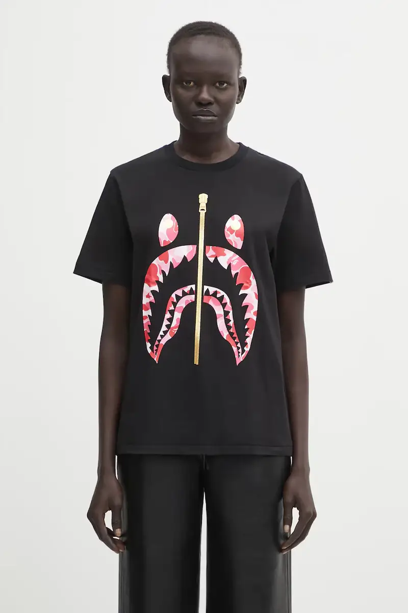 A Bathing Ape T-shirt Donna Nero 3817019