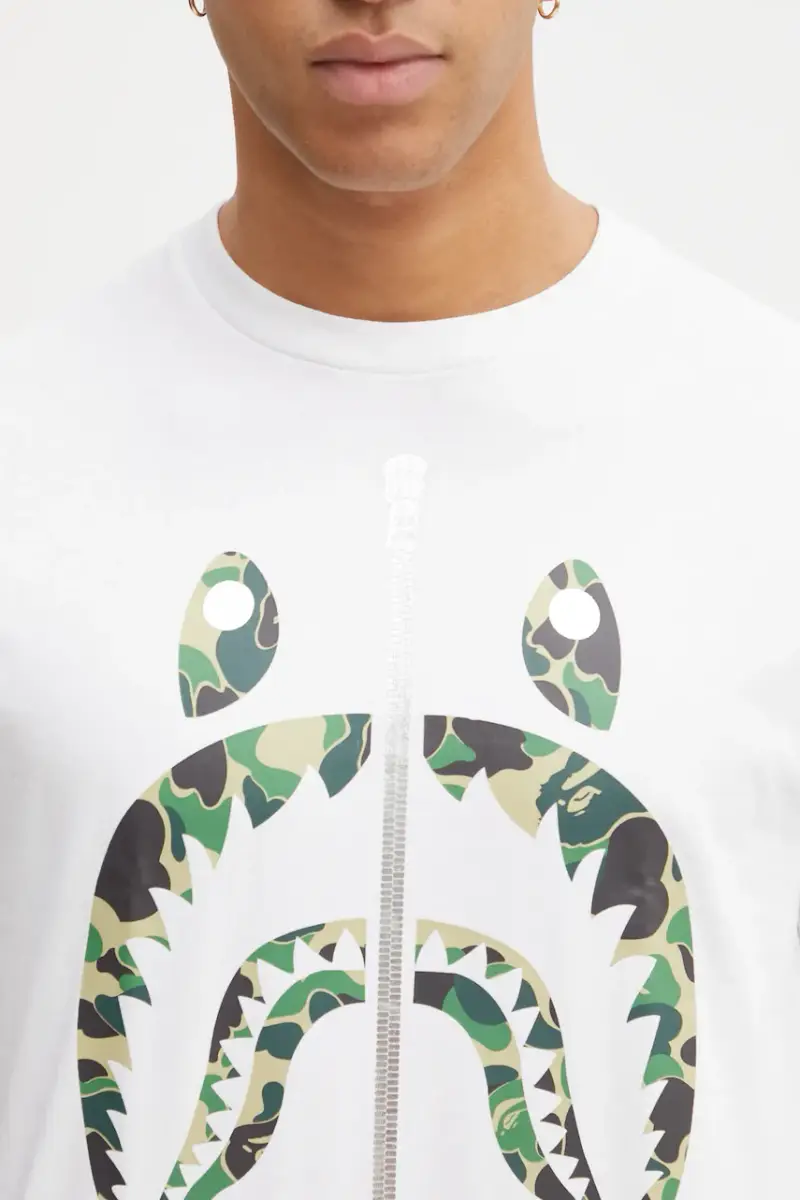 A Bathing Ape T-shirt Uomo Bianco 3798488 miniatura 4