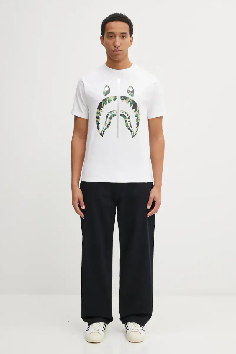 A Bathing Ape T-shirt Uomo Bianco 3798488 miniatura 5