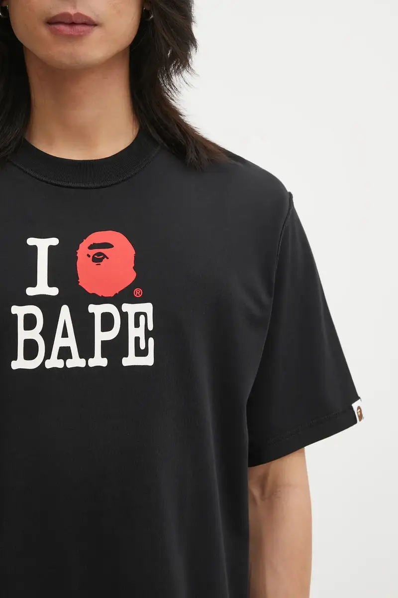 A Bathing Ape T-shirt Uomo Nero 3817001 miniatura 4