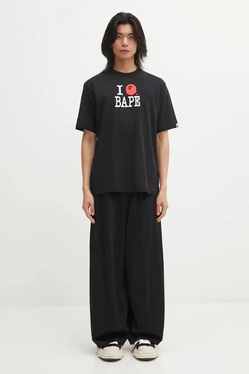 A Bathing Ape T-shirt Uomo Nero 3817001 miniatura 5